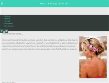 Tablet Screenshot of mauibridalstylist.com